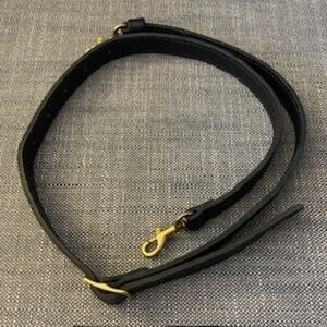 Clare V Black Leather Adjustable Crossbody Strap